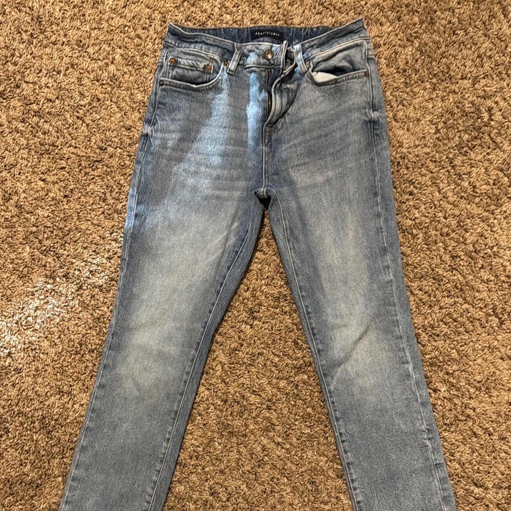Aeropostale Blue Slim Straight Jeans with Timeless Style